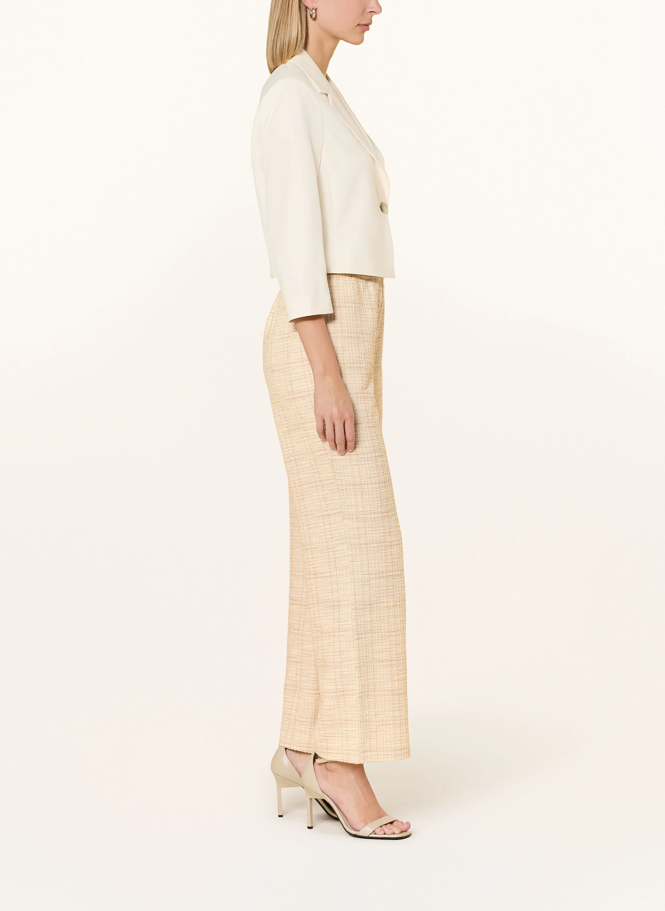 s.Oliver BLACK LABEL Marlenehose aus Bouclé