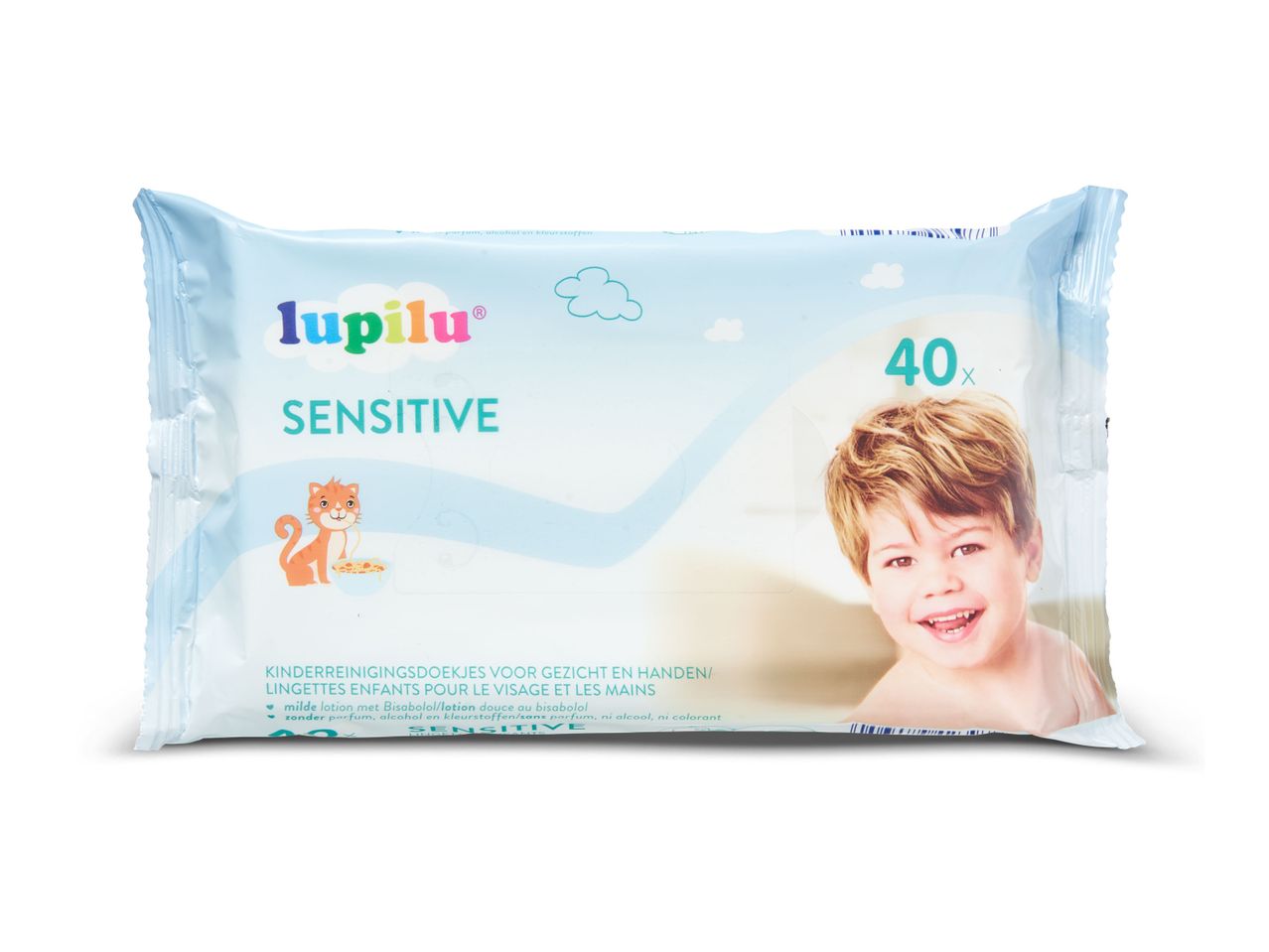 Vochtige gezichtsdoekjes sensitive