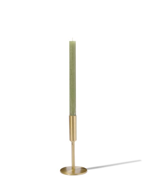 bougeoir Ø9.3x20 - métal doré