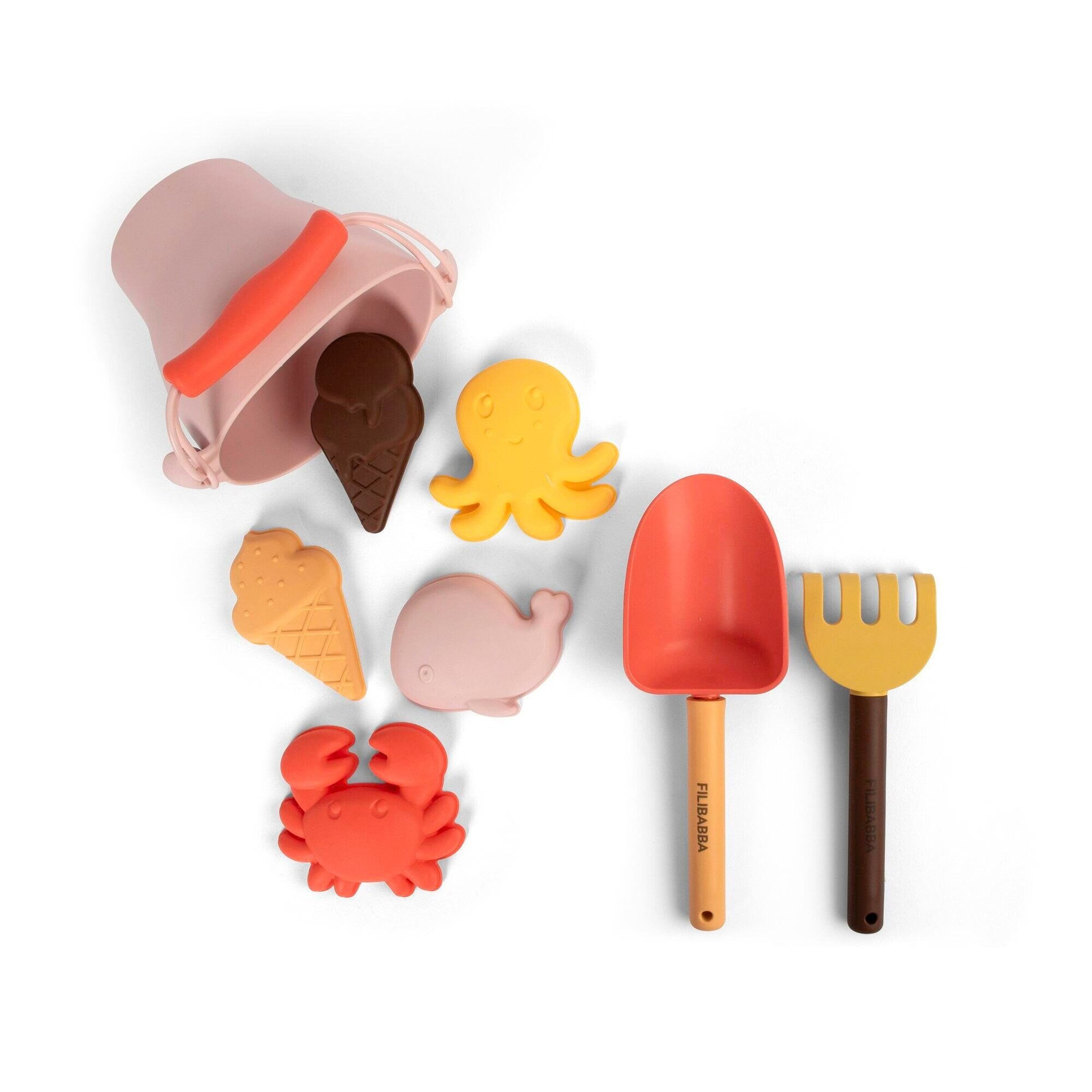 FILIBABBA Silikon Strandset - Peach Mix