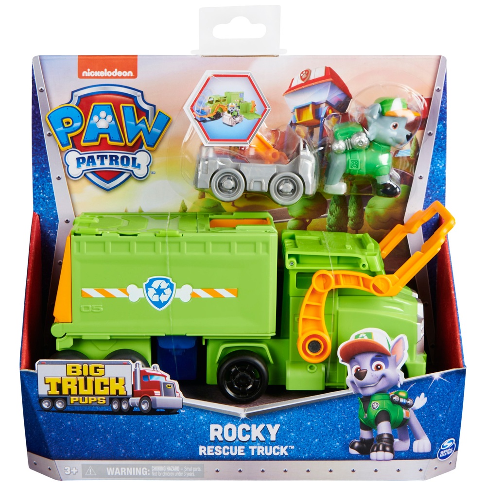 PAW Patrol Großer Truck Pup's Rocky Verwandlungs-Spielzeug-Truck