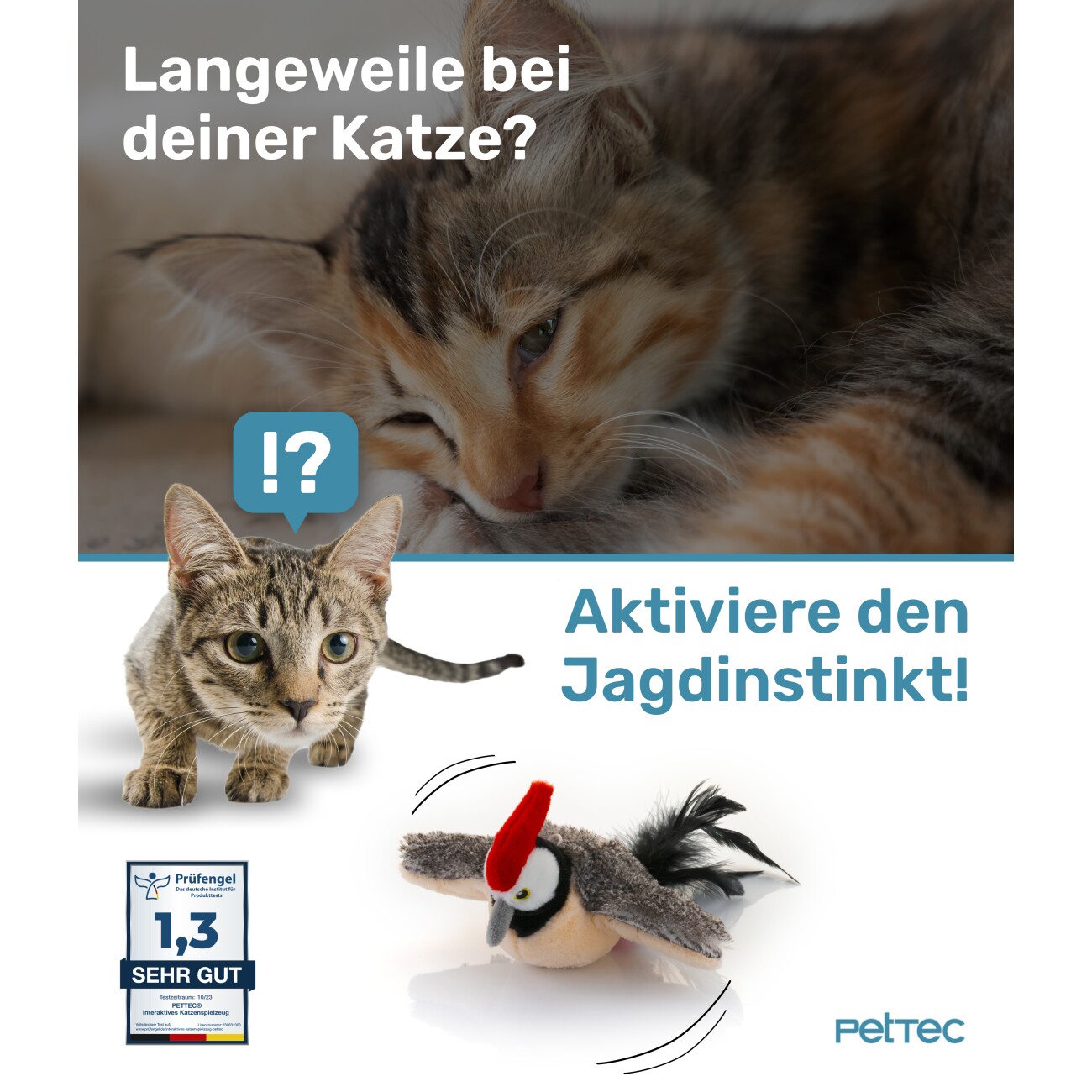 PetTec interaktives Plüschtier - Specht