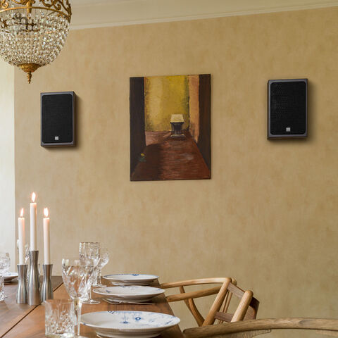Koop DALI OBERON ON-WALL C Compacte luidsprekers - Actief | 5 Jaar Garantie Donker notenhout