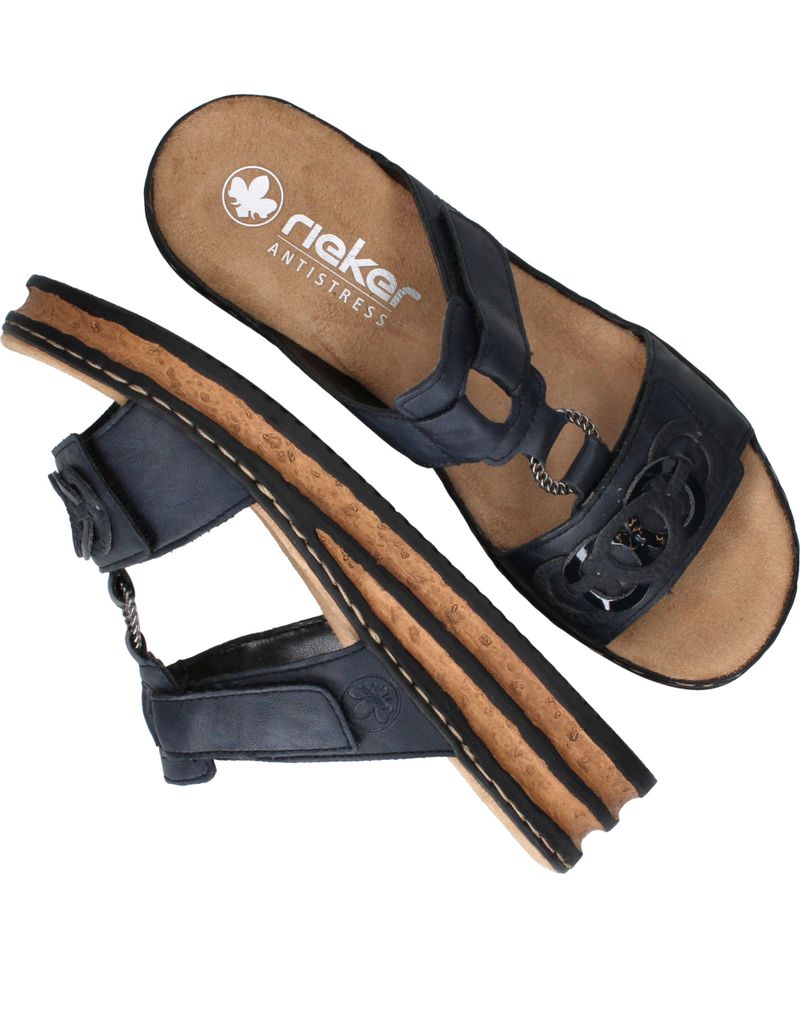 Rieker Slippers Blauw Dames