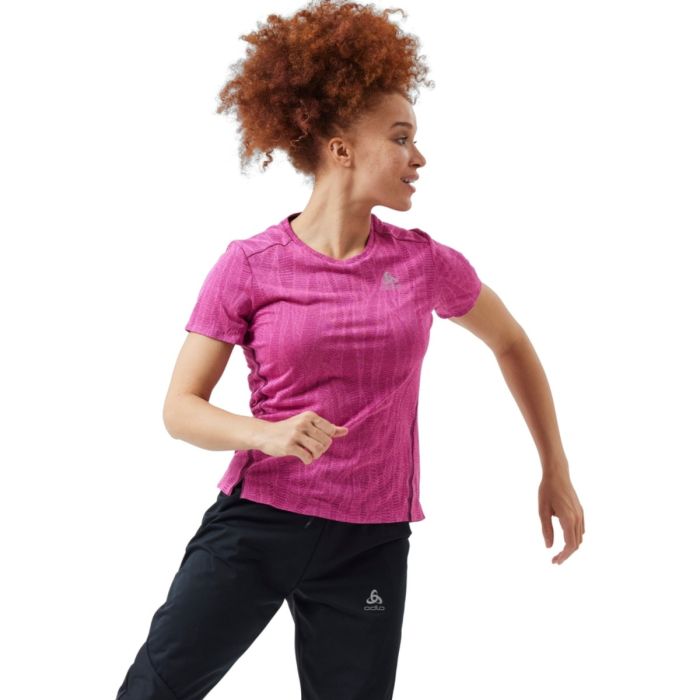 Odlo Dame T-shirts T-shirt Crew Neck Short Sleeve Zeroweight Pink