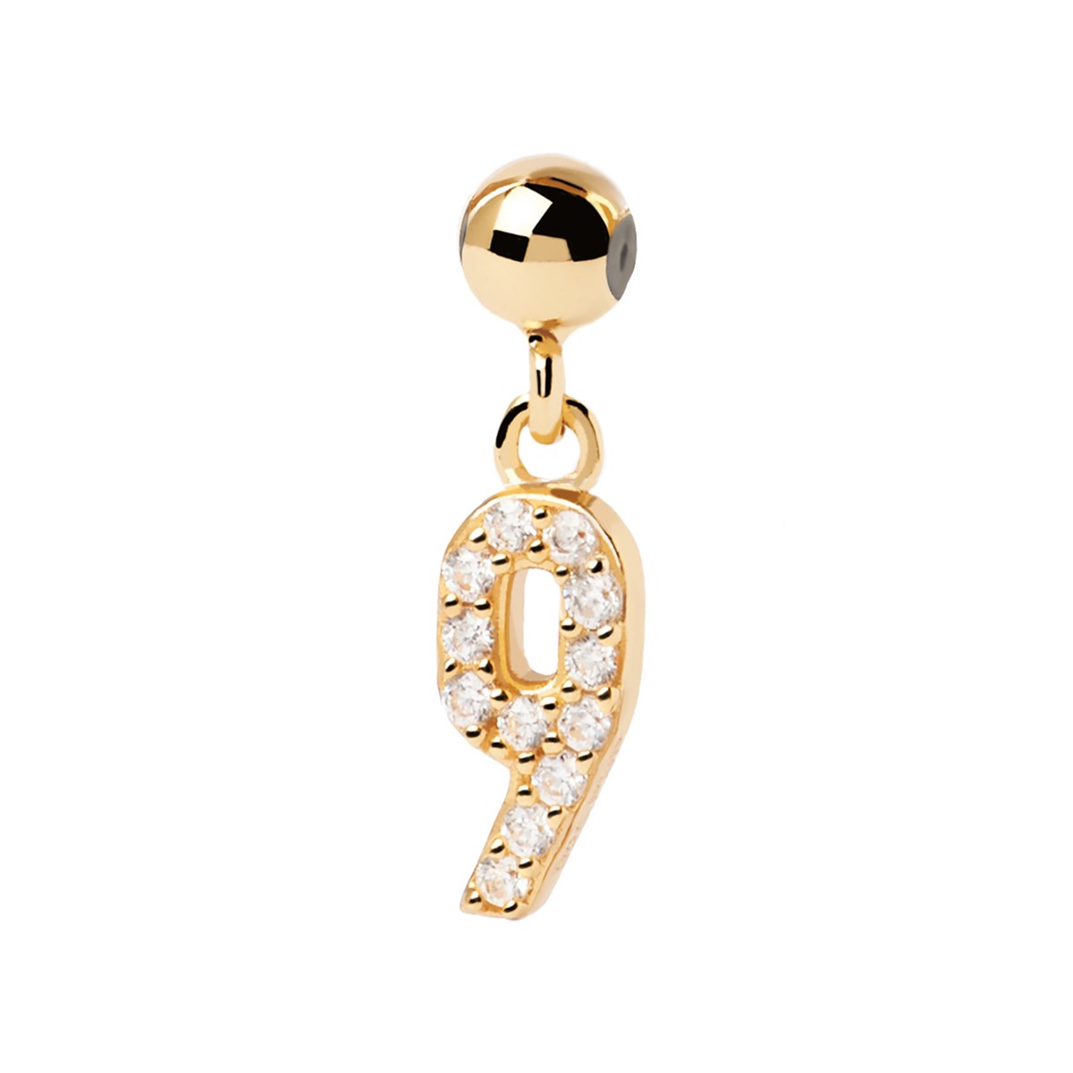 Charm PdPaola Numéro 9 doré