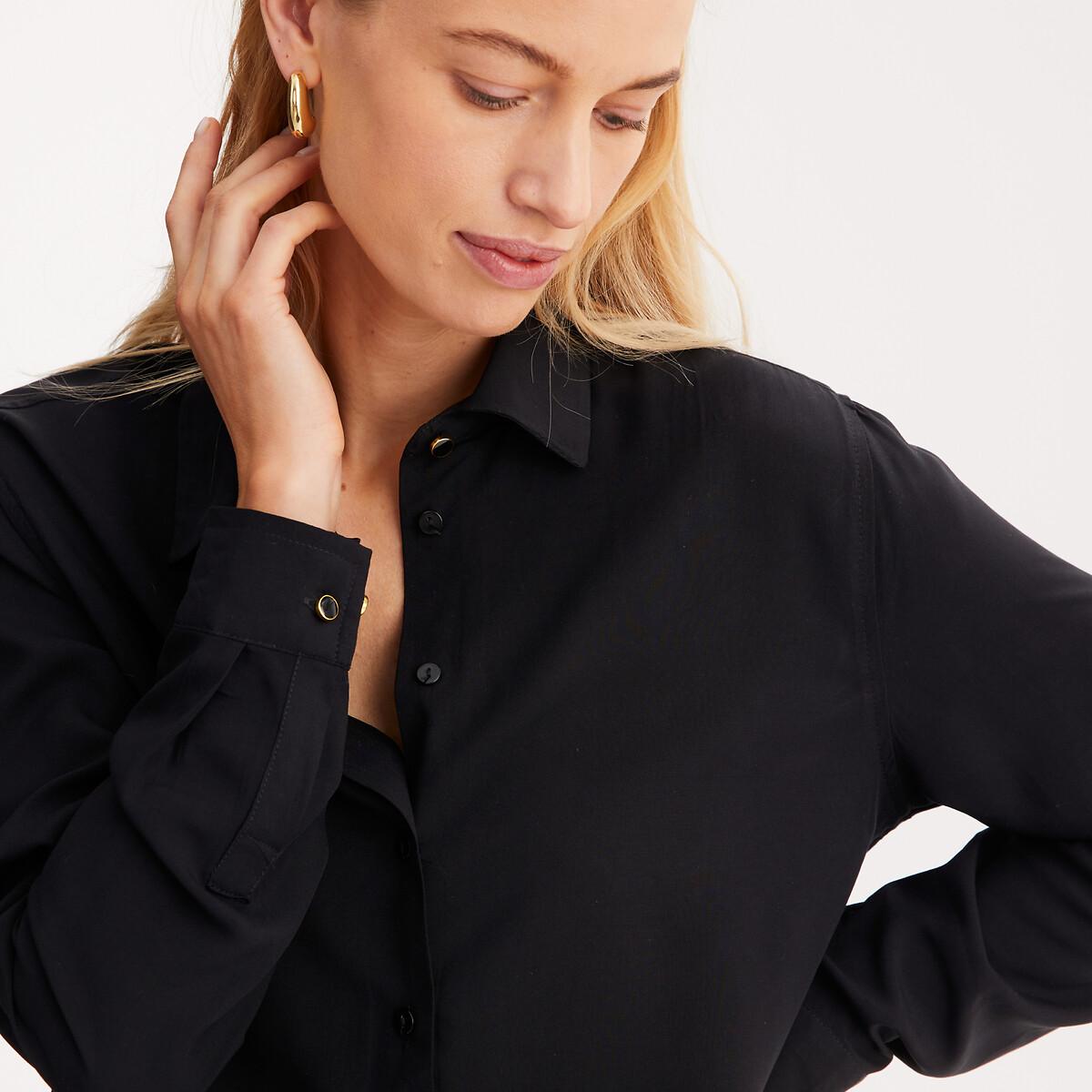 ANNE WEYBURN<br>Camisa de manga comprida