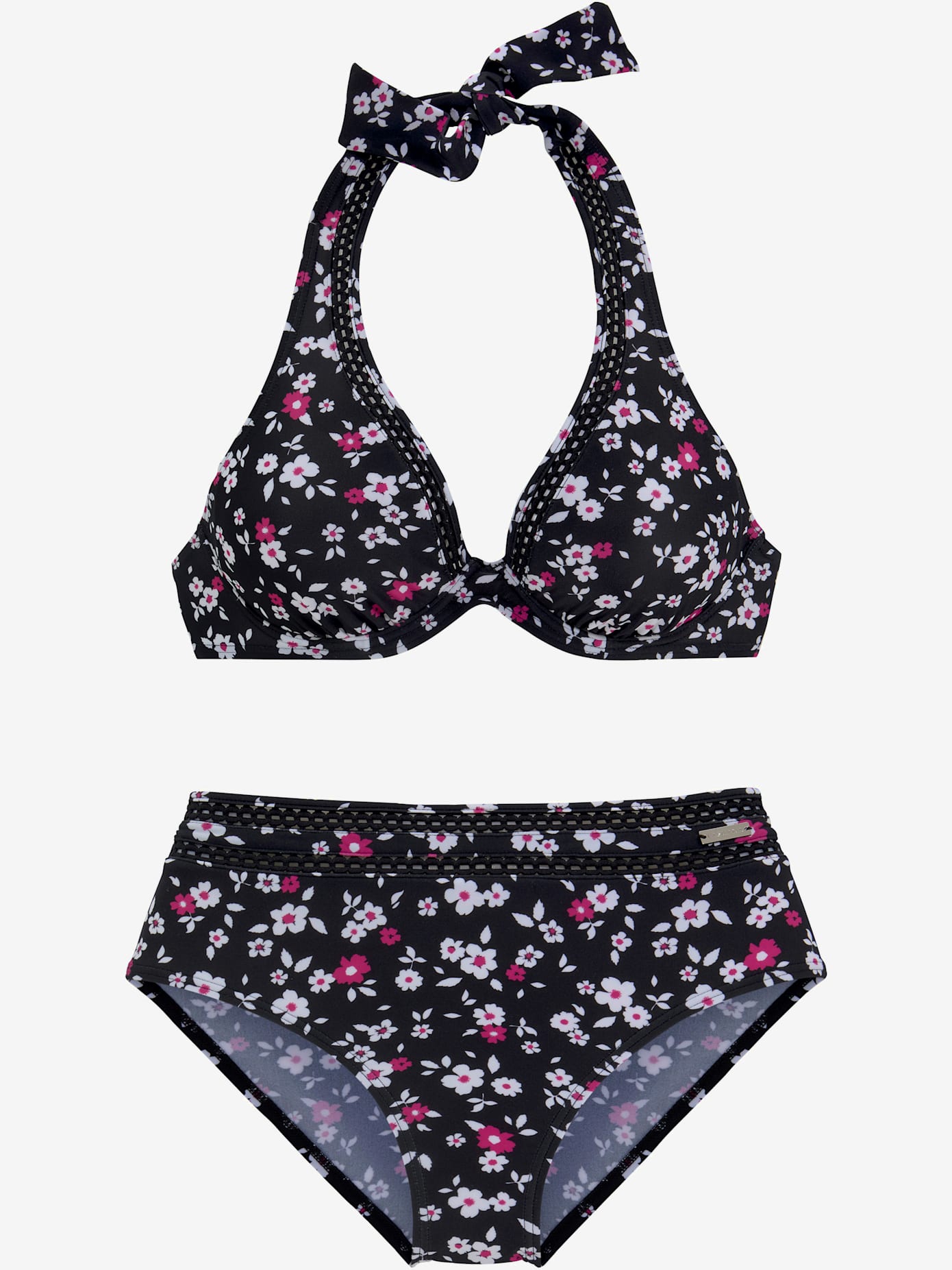 Maillot de bain à armatures bordure ajourée tendance