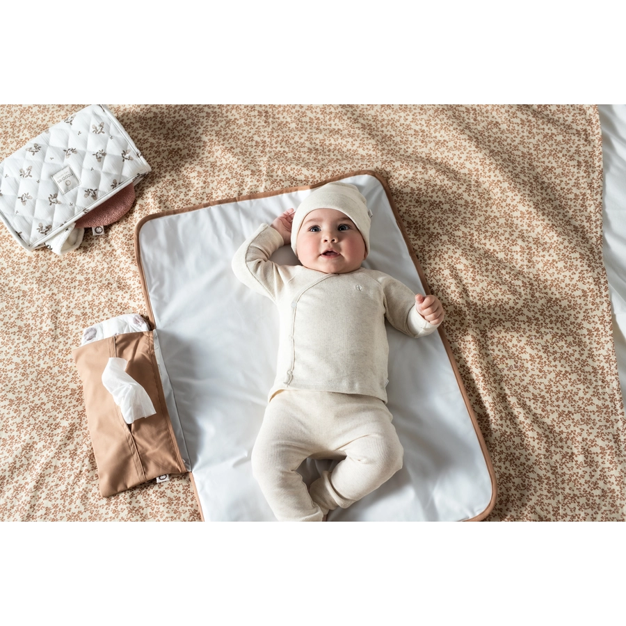 Noppies Wickelunterlage Poplin portable 50x70 cm Indian Tan