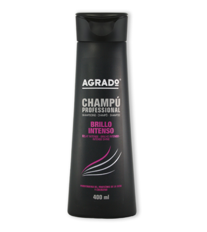 Agrado - Shampoo profissional de brilho intenso - 400ml