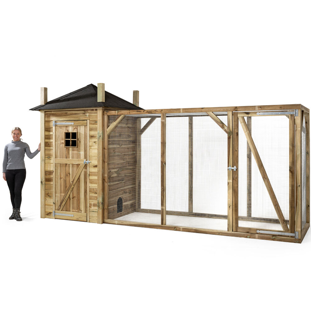 Voldux Hooiberg Eline XL - Kippenhok met ren - Naturel