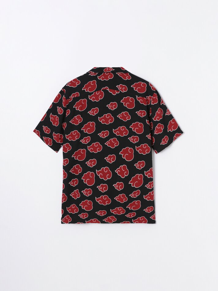 Camisa fluida Naruto Shippuden - Preta