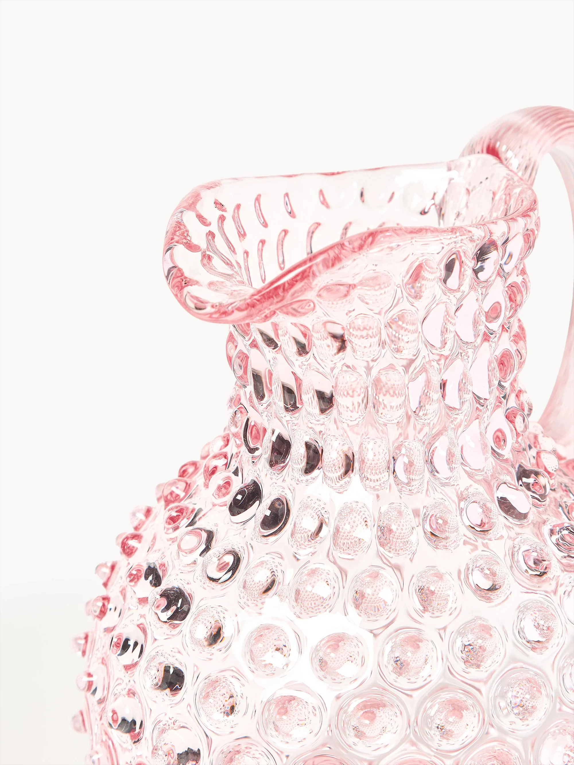 Mondgeblazen karaf Hobnail, 2 L