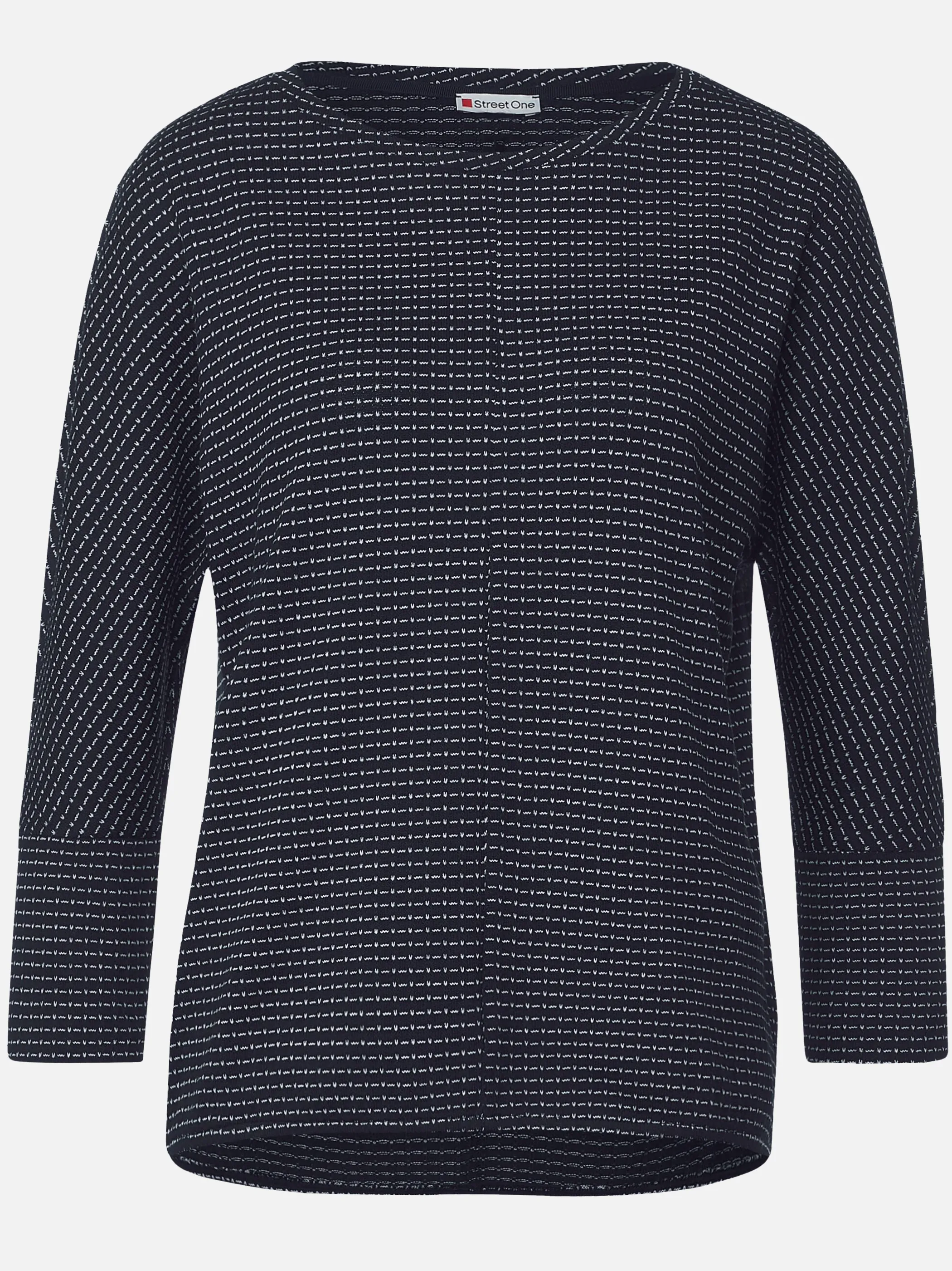 DamenStickpullover zweifarbig