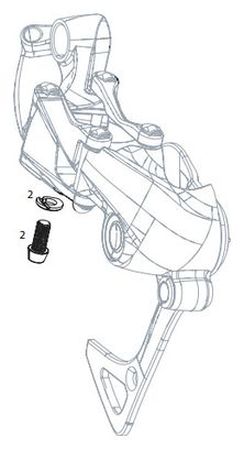 Vis d'Ancrage Sram Dérailleur Arrière GX 11V et GX DH 7V