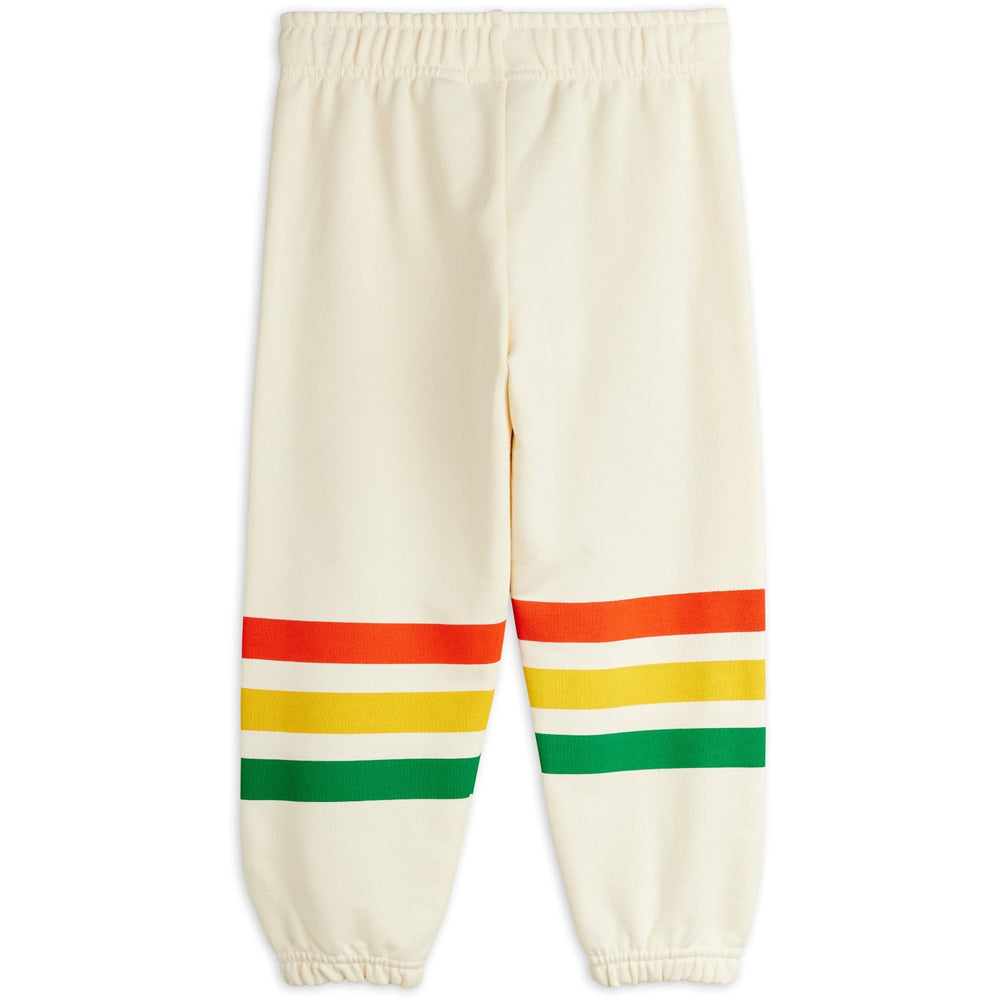 Køb Mini Rodini Off-white Bjørn Stripe Sweatpants