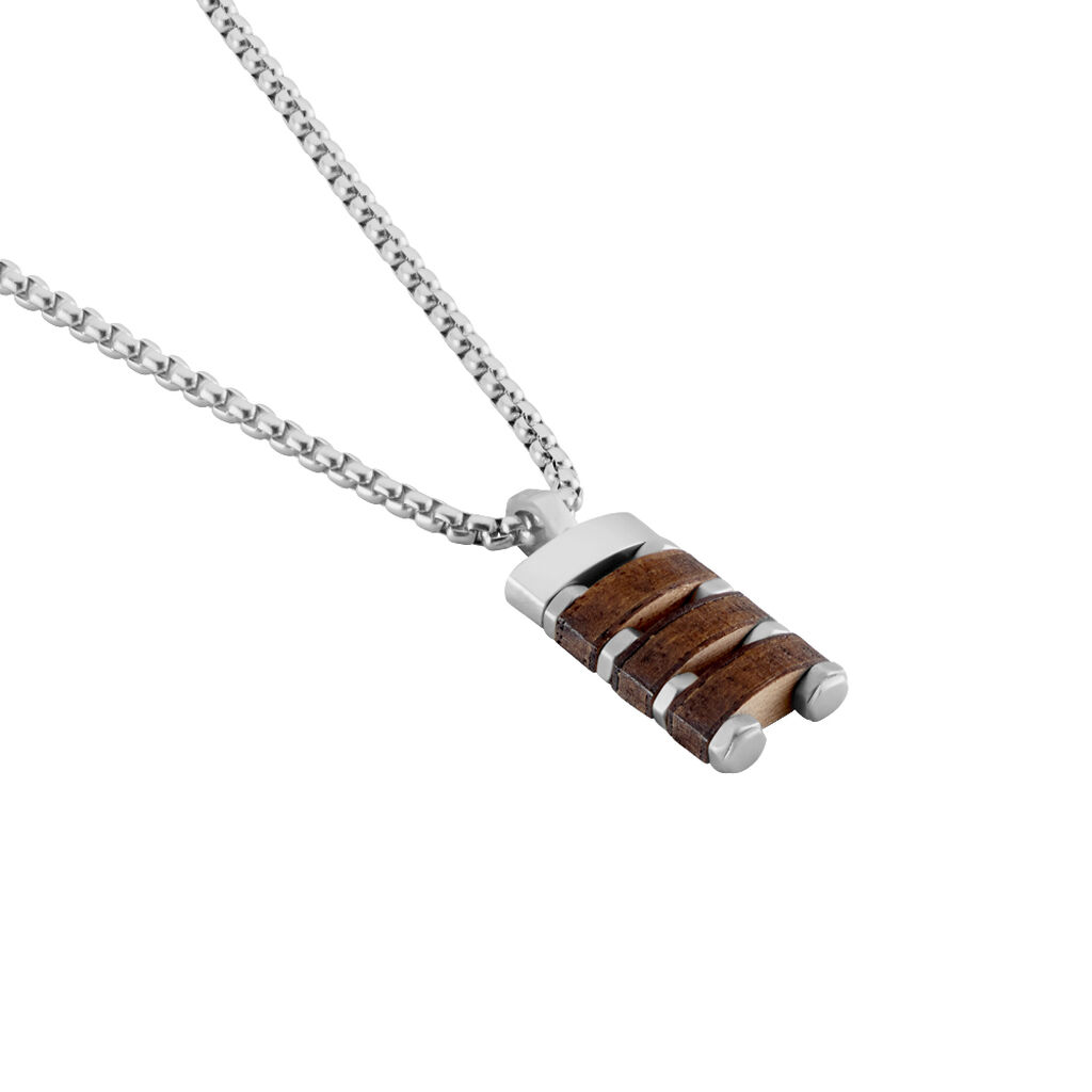 Collier Jourdan Homme Badi Acier Argente