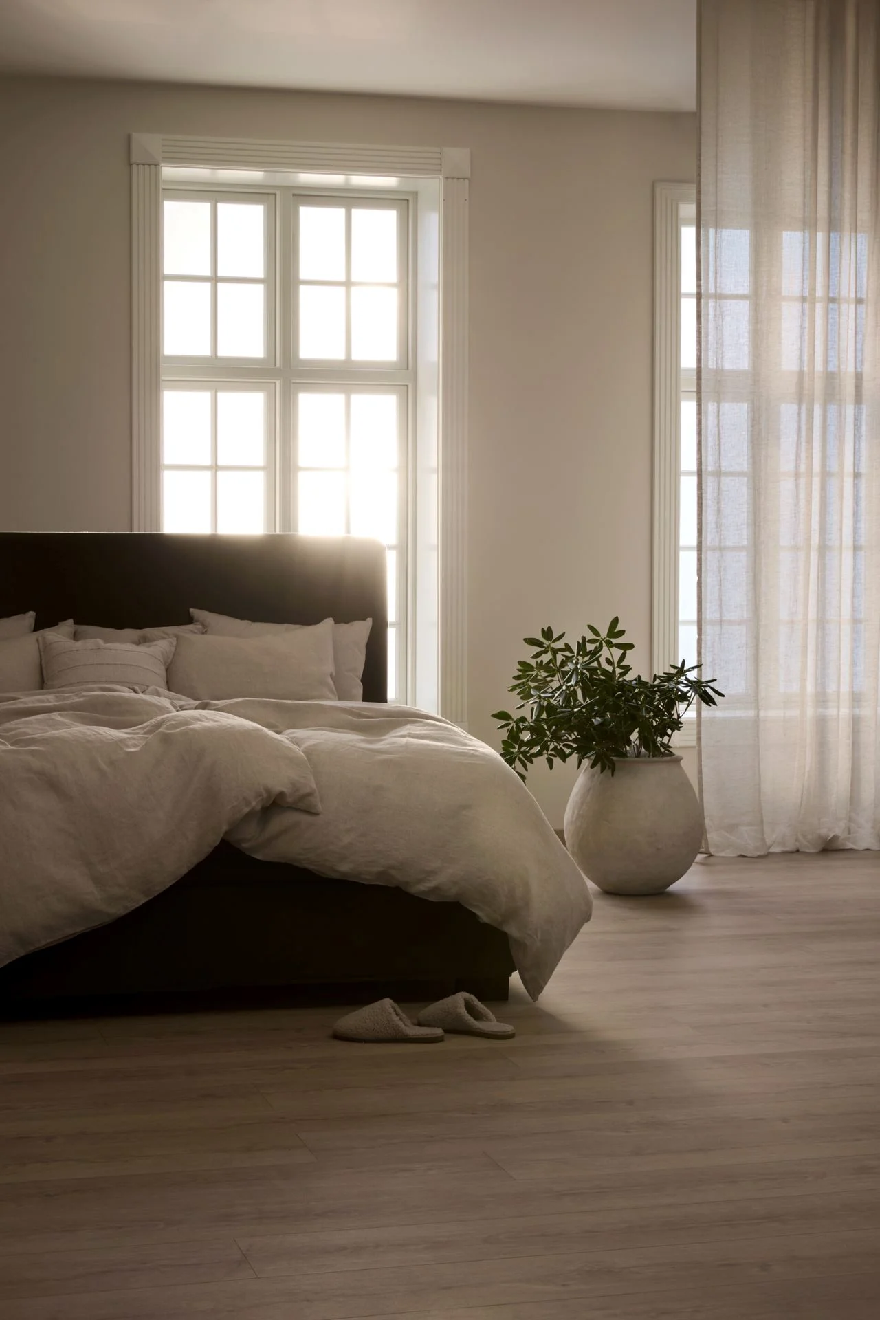 Kontinentalseng medium komfort olivengrønn - 150x200 cm