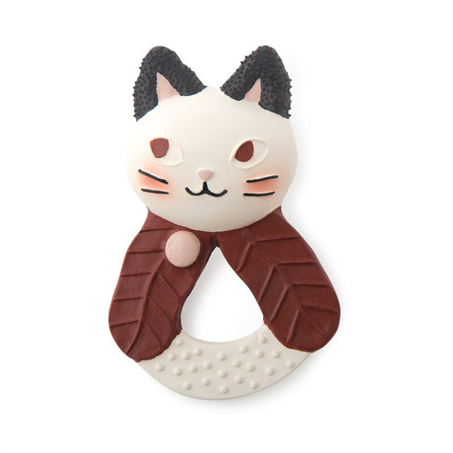 Anneau-caoutchouc naturel Chat Après la pluie - MOULIN ROTY