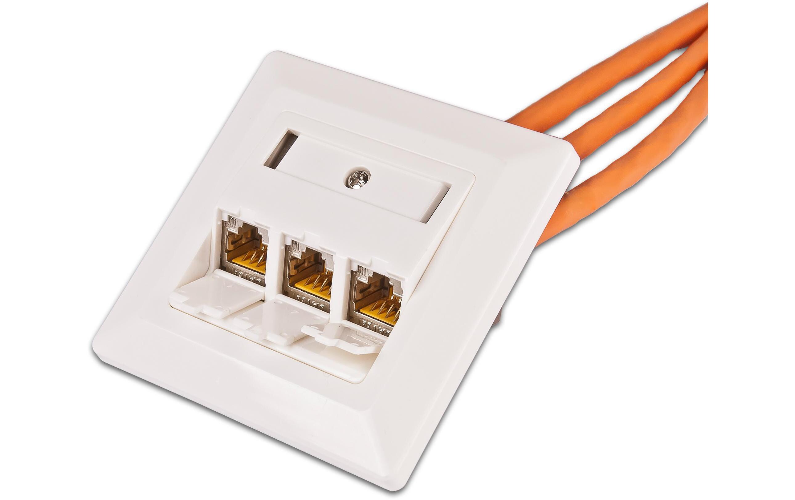 Keystone-Modul Cat.6A STP EA 12 StückCat.6A 10Gbps Keystone Modul zum Netzwerkkabelanschluss - 12 Stück