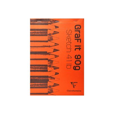 Clairefontaine Graf It - Carnet de croquis - 80 feuilles - A4 - 90 gr - blanc