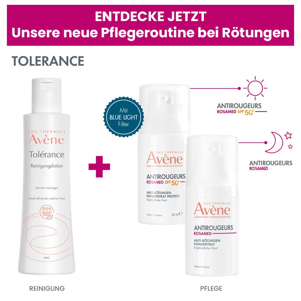 Avène Tolérance Reinigungslotion - empfindliche, allergische Haut und Rötungen