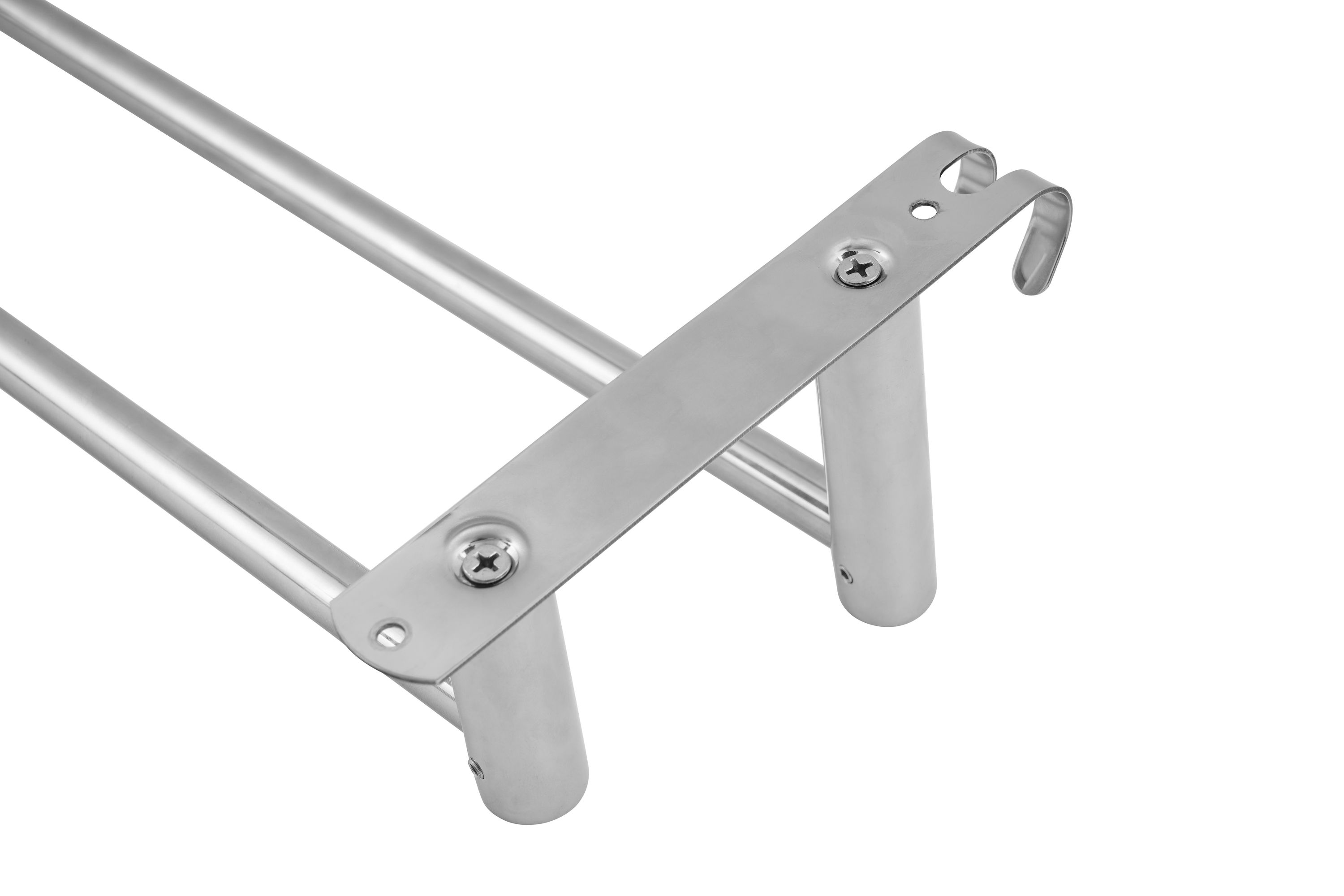 Handtuchhalter 2 Stangen 50 - 90 cm silber