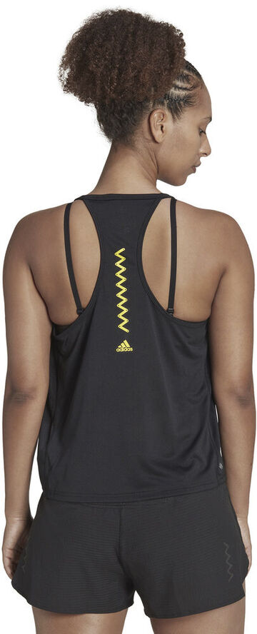 adidas Run Fast Graphic løbetop Sort
