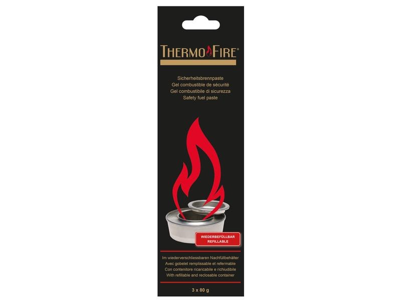 Nouvel Brennpaste Thermo Fire 3 Stück Sicherheitsbrennpaste, Gel