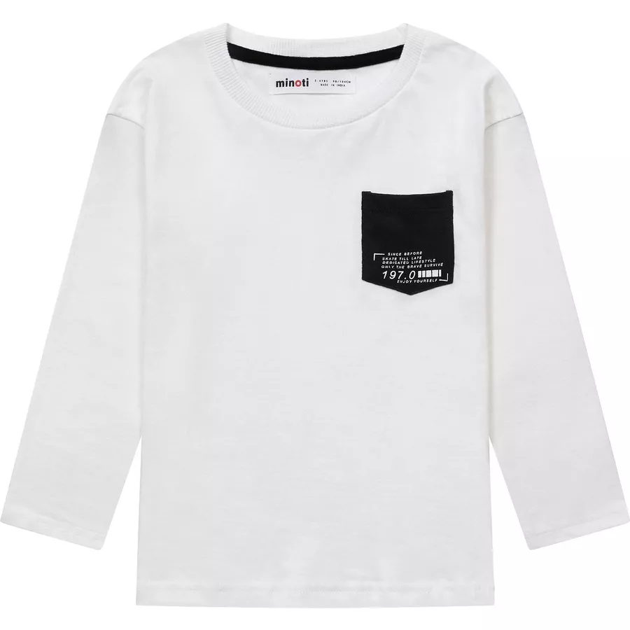 MINOTI 3er-Pack Longsleeves SchwarzWeißGelb