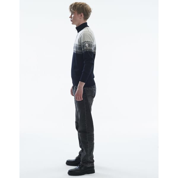 Pull DALE OF NORWAY HOVDEN M SWEATER BLACK LIGHTCHARCOAL SMOKE