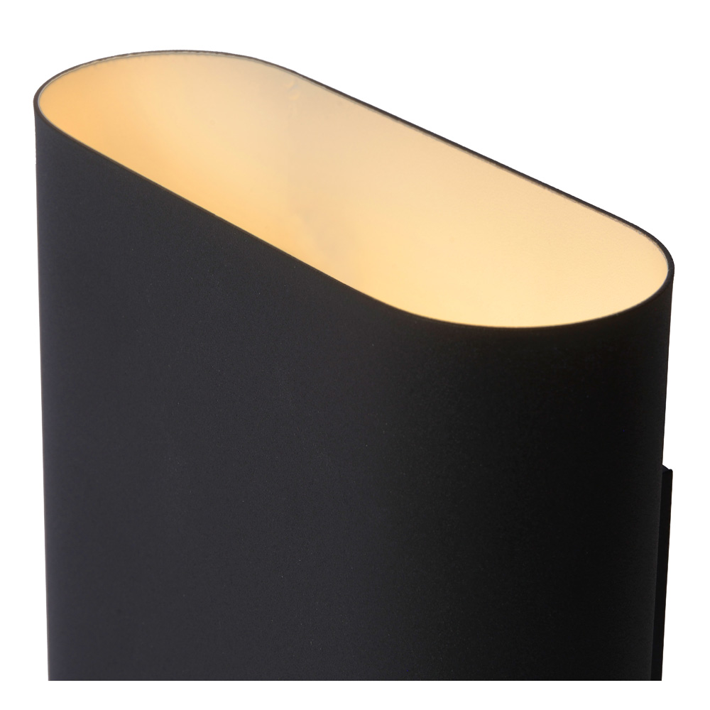 Lucide Ovalis wandlamp 2x E14 zwart