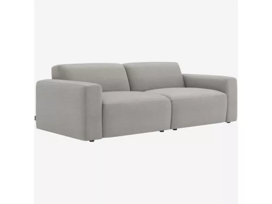 HABITAT - Canapé 3 places en tissu - Gris perle - Cremi