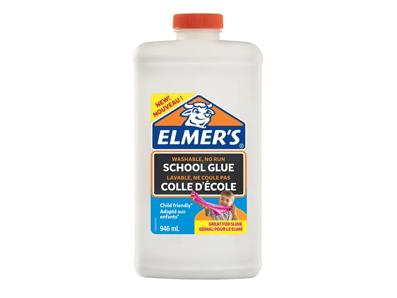 Skolelim Elmer's hvid 946ml - vaskbart til slim