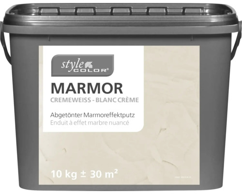 StijlKleur MARBLE Getinte marmereffectpleister Crèmewit 10 kg