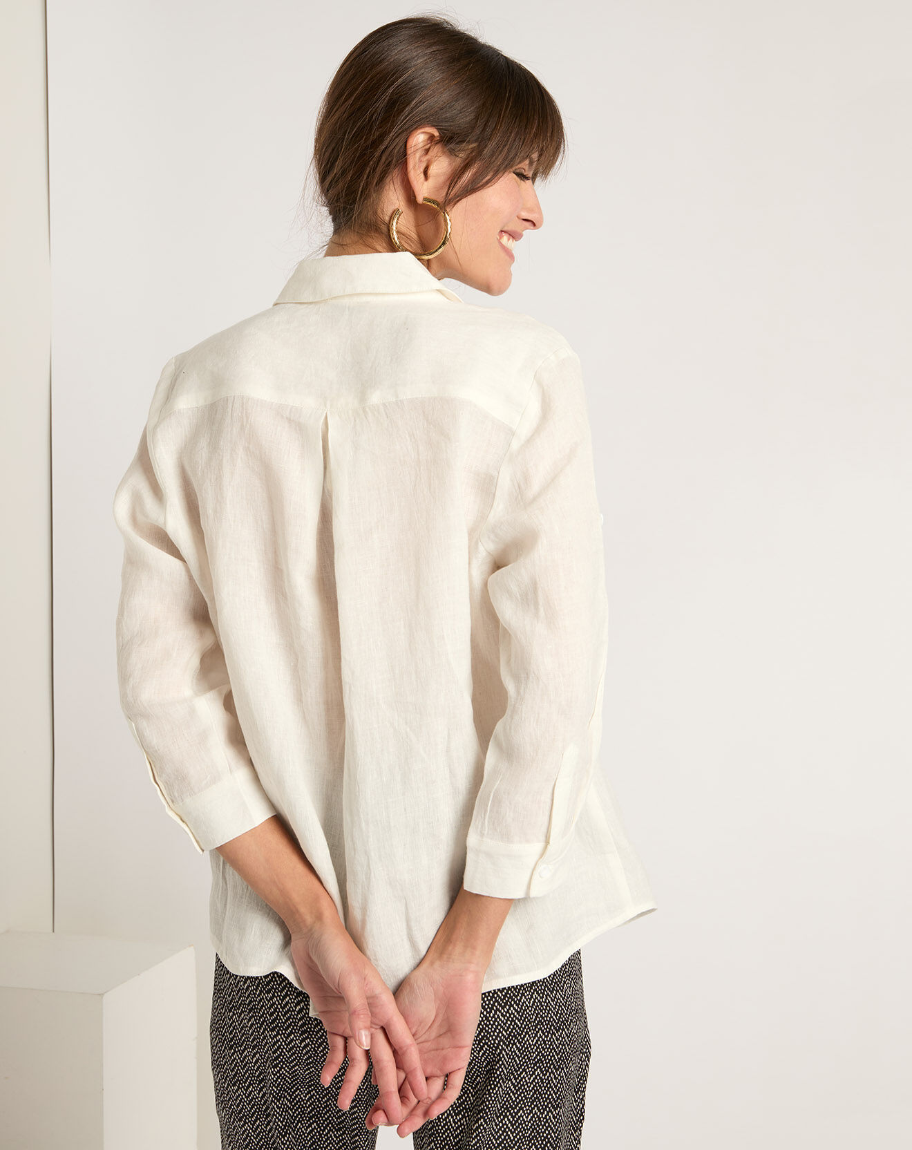 See u Soon Chemise 100% Lin Salomé blanche