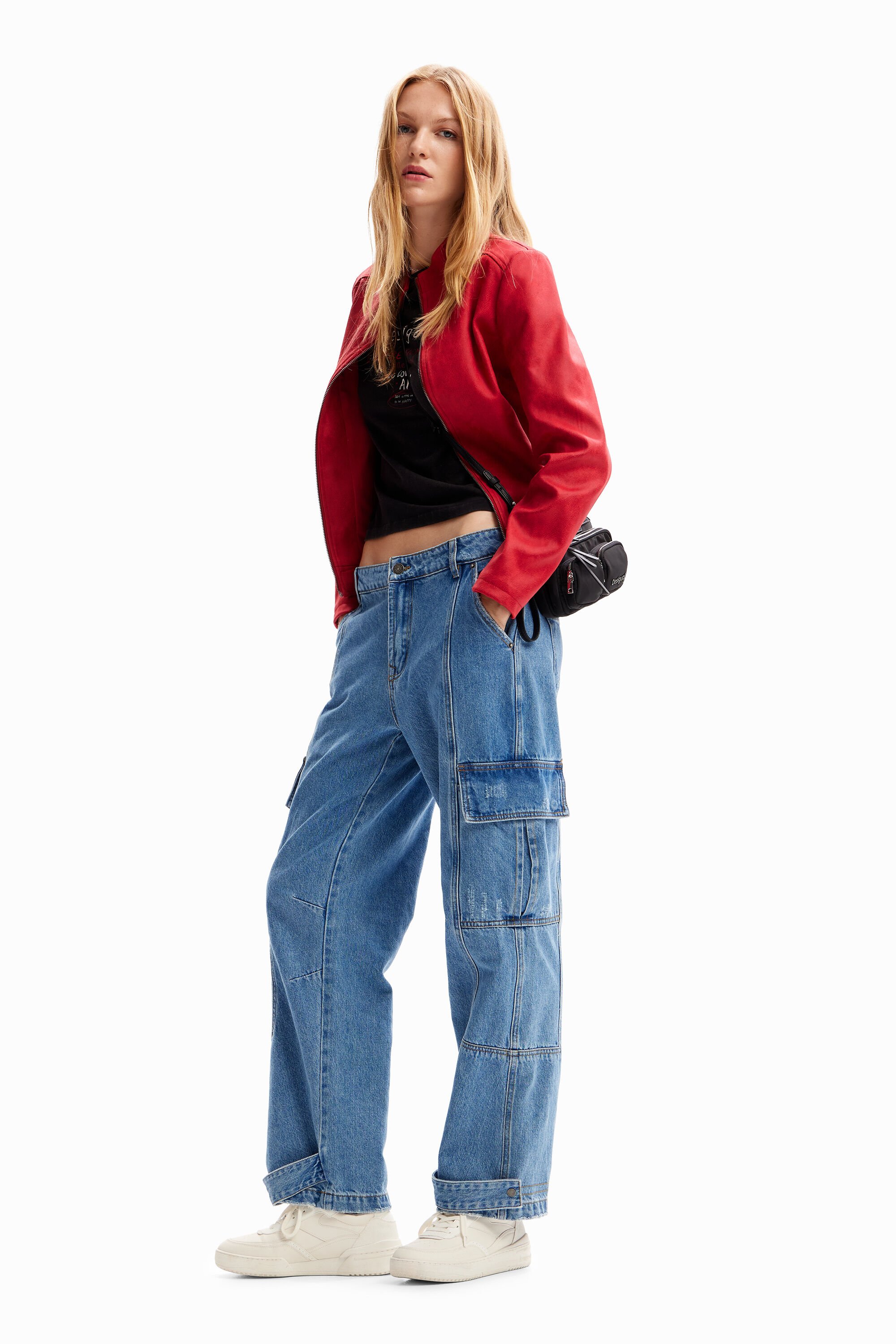 Jaqueta de motociclista slim