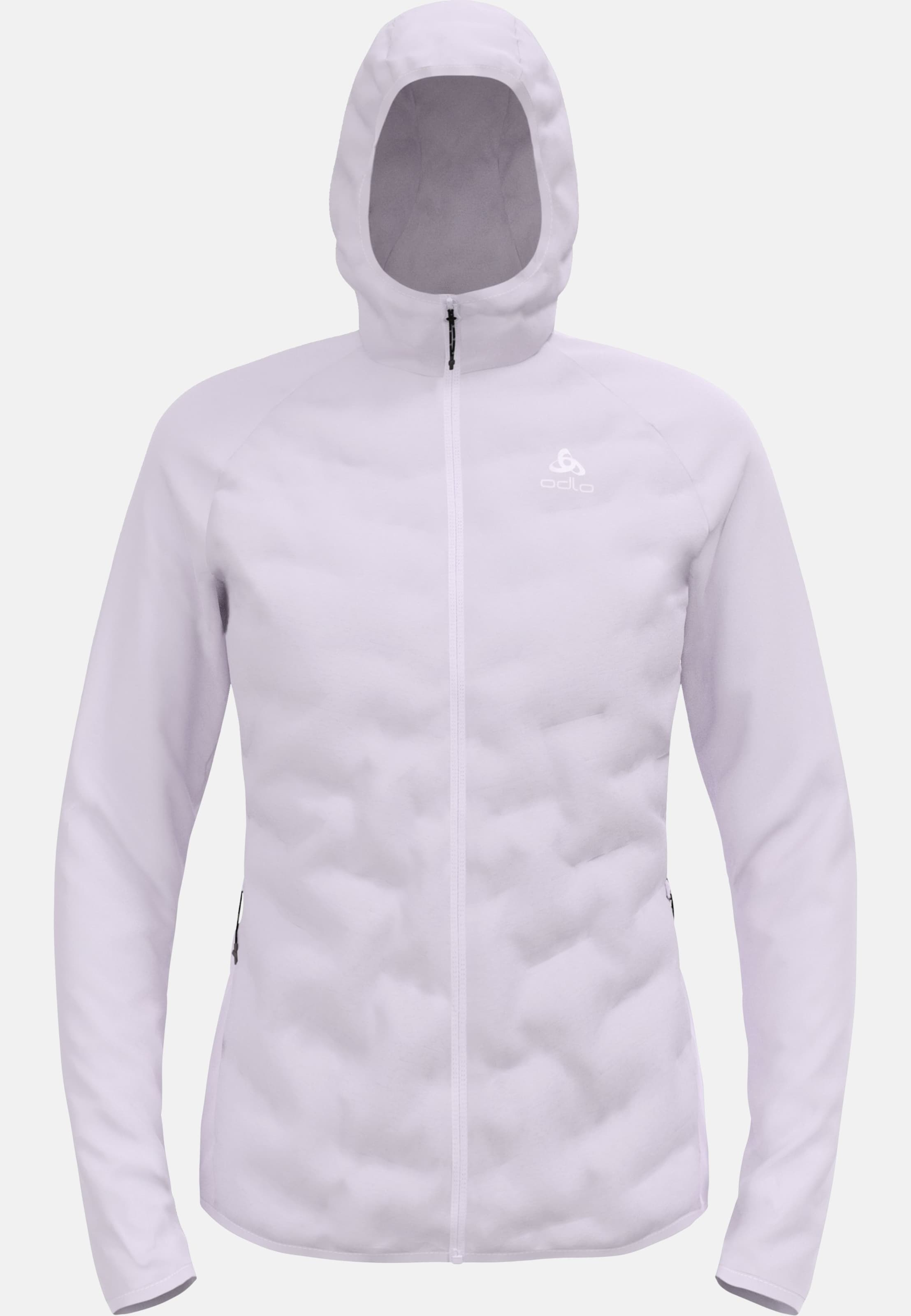 Zeroweight Insulator Hybrid Mid Layer mit Kapuze und Reissverschluss in misty lilac