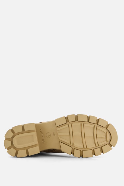 Tamaris Veterboots beige Imitatieleer