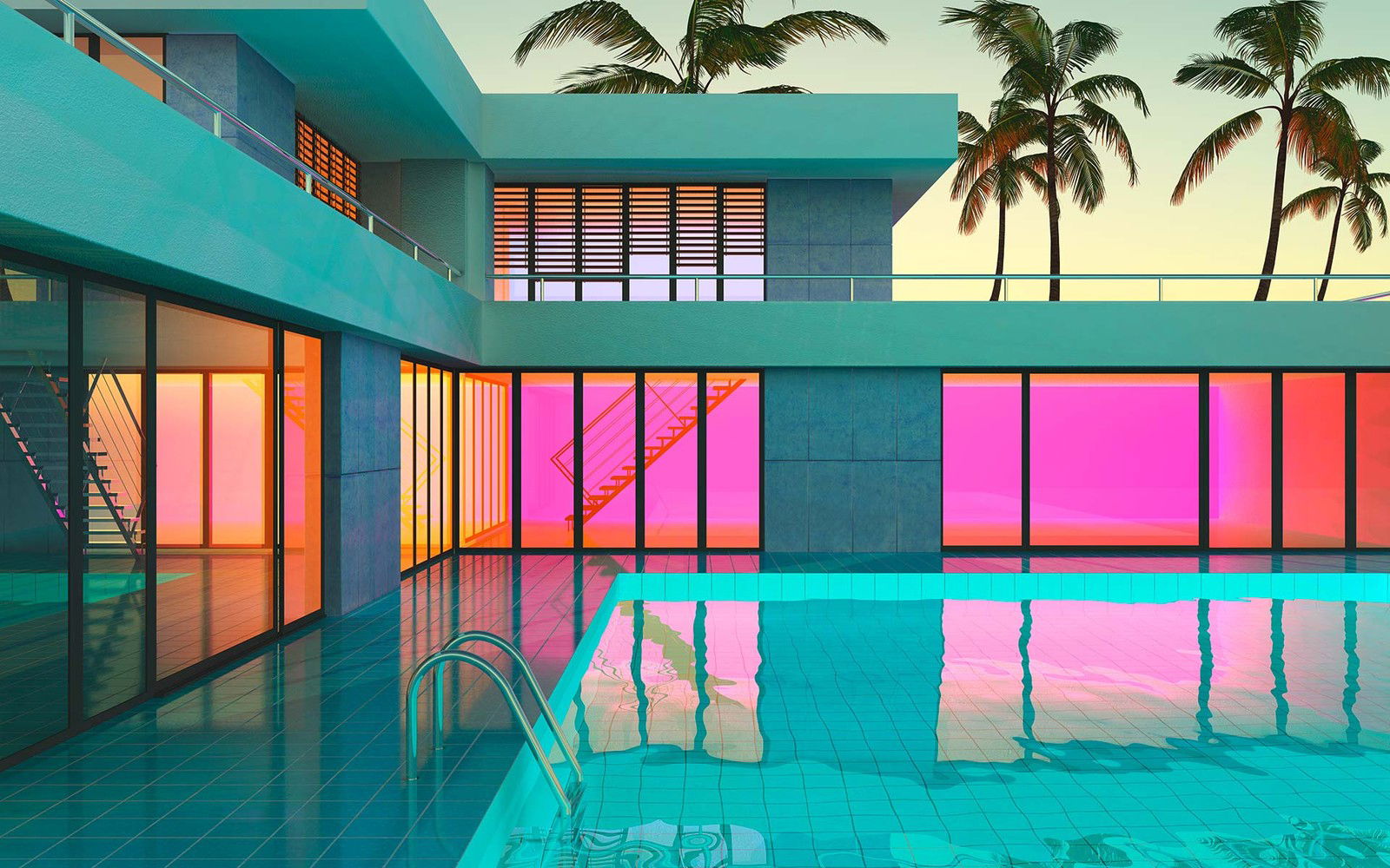 Pool 69 by Carl Miller - Limited Edition. Edition of: 150. Signed.