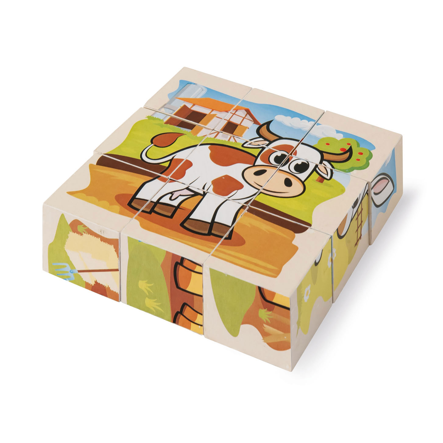 Eichhorn Houten Blokpuzzel Boerderij