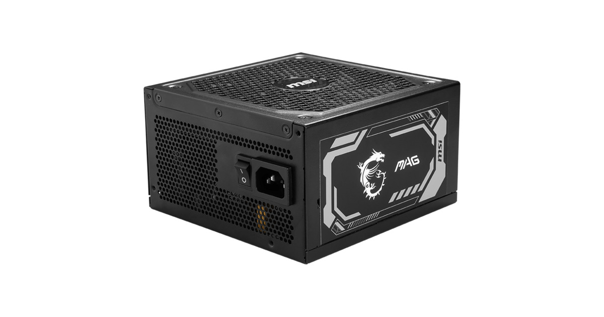 MSIMAG A1250GL PCIE5 modulaire 1250 watt voeding   (Zwart, 1x 12V-2x6, 4x PCIe)