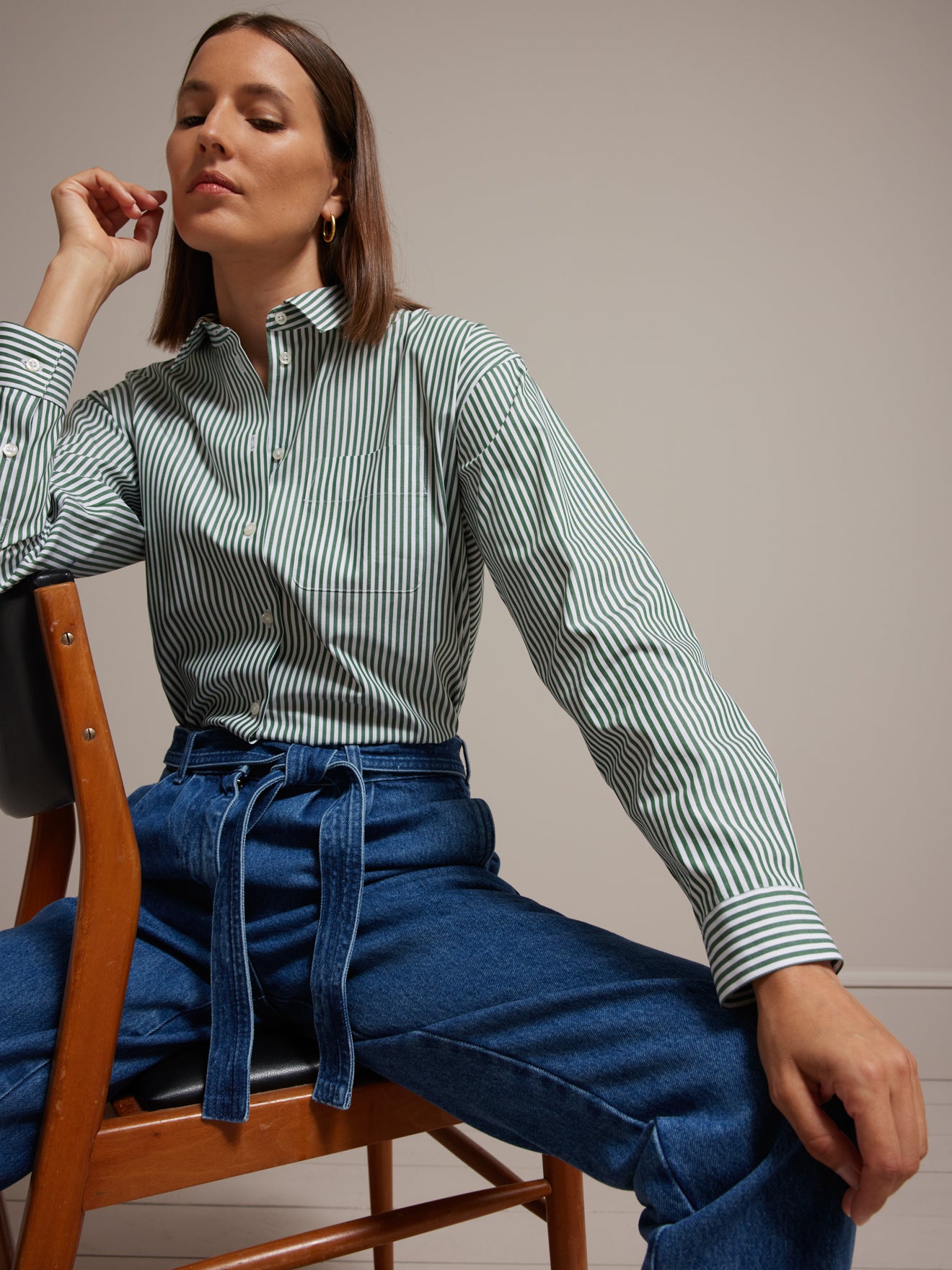 Chemise rayée femme - Coton biologique