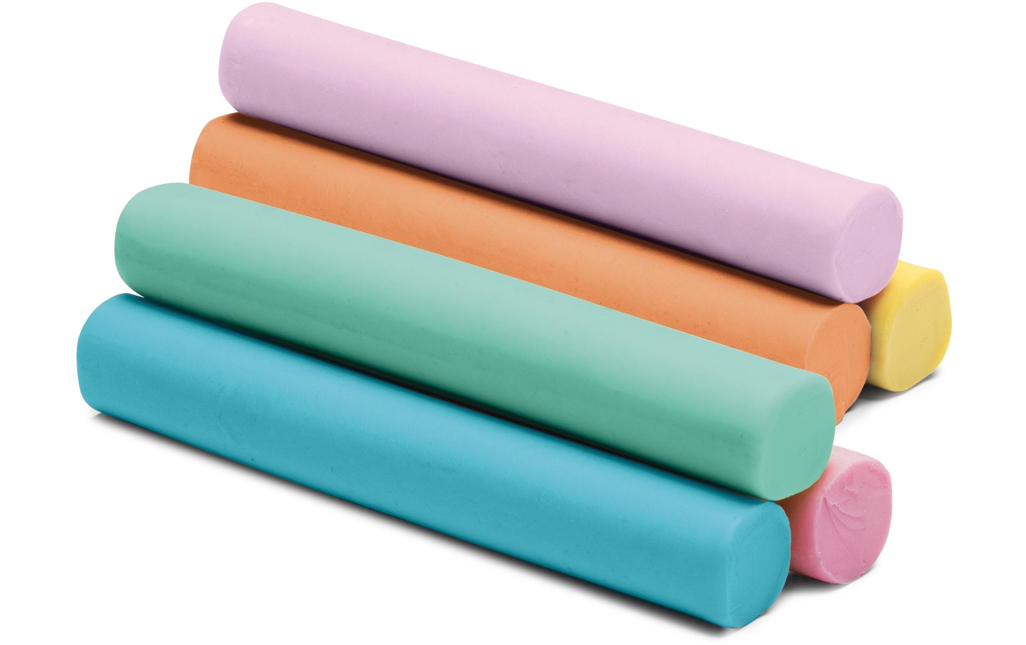 Modelliermasse Pastell 6 Stück, MehrfarbigModellierknete in Pastellfarben