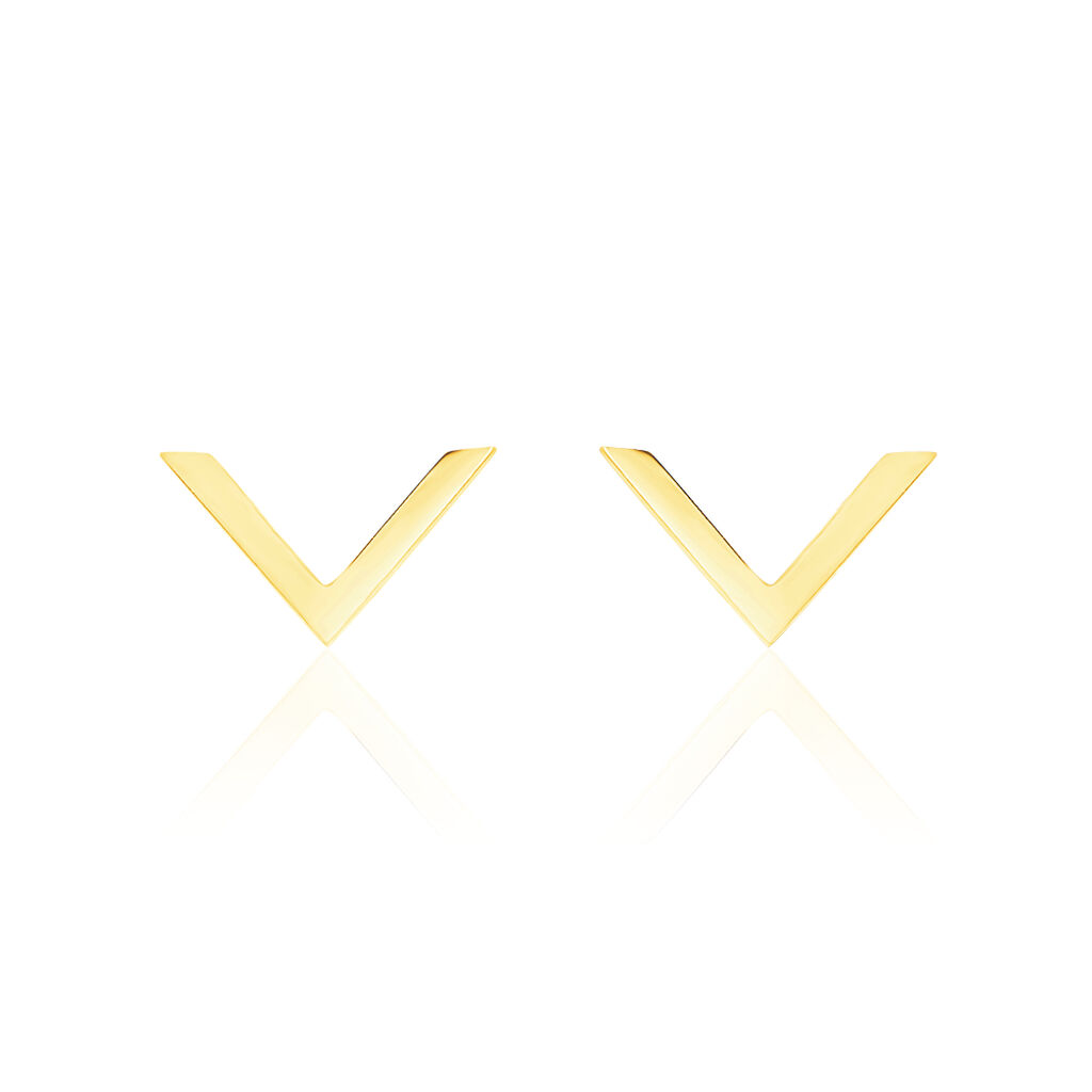 Boucles D'oreilles Puces Ella Or Jaune