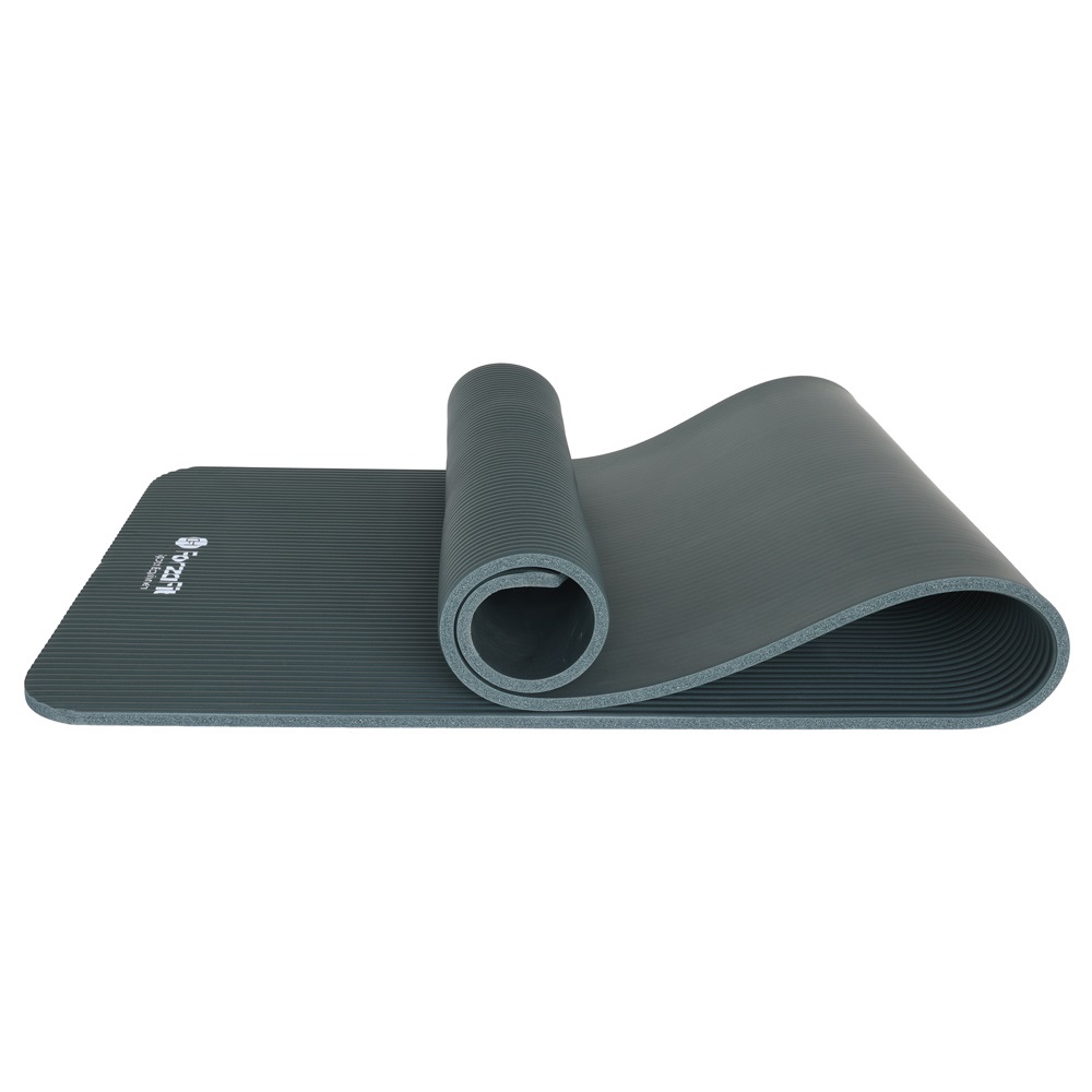 ForzaFit 12 mm fitness mat met draagriem - grey