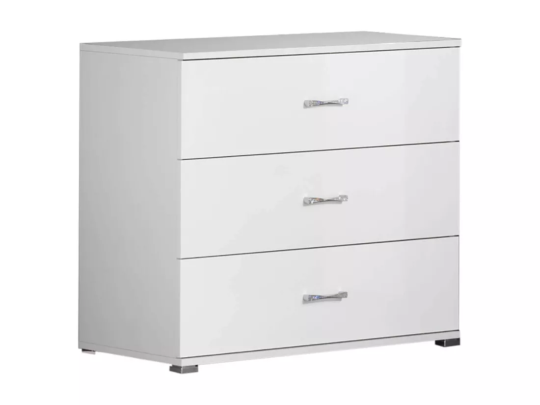 FADILY - Chambre Complète 160x200 avec Armoire 4 Portes