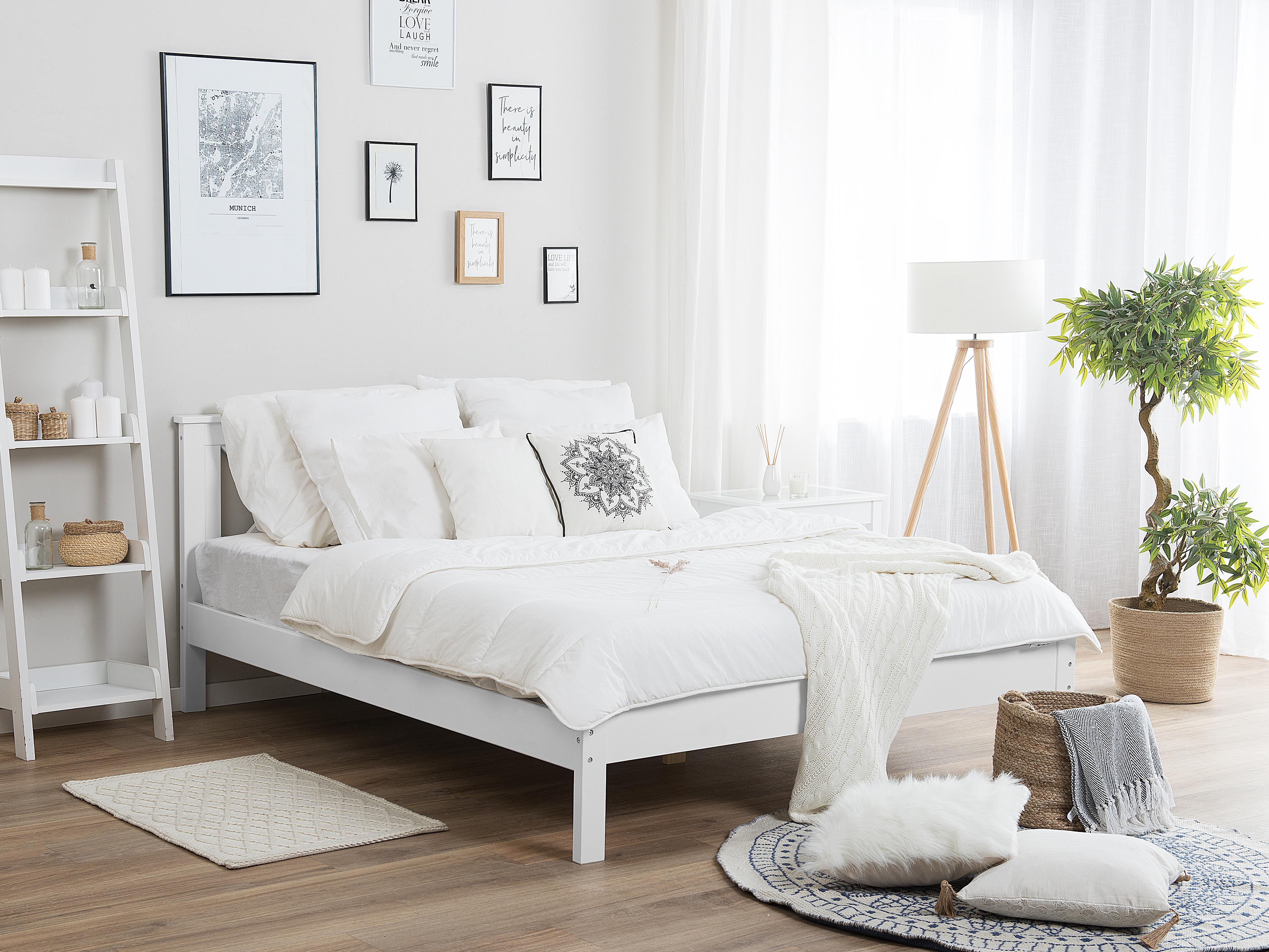 Bed Dennenhout TANNAY 180 x 200 cm Wit