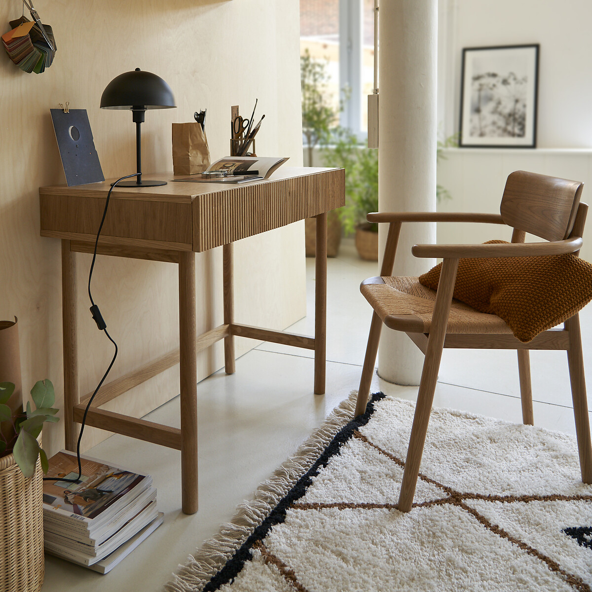 LA REDOUTE INTERIEURS<br>Secretária com 2 gavetas, Bilbao