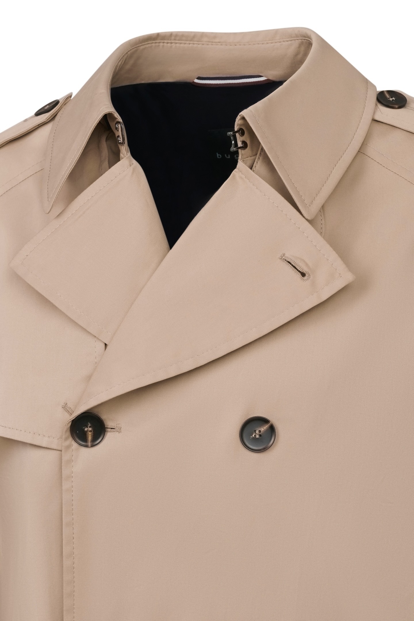 bugatti Trenchcoat , mit Bindegurt & Hemdkragen